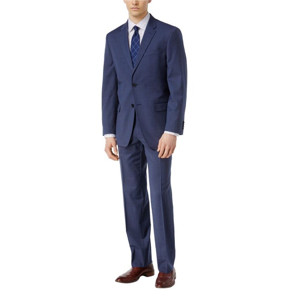 Tommy Hilfiger Mens Check Stretch Formal Tuxedo, NWT